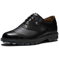 FootJoy Premiere Series Wilcox Golf Shoes Black -Elite Golf Shop footjoy premiere series wilcox golf shoes black 54326 front itempicture