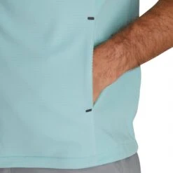 FootJoy ThermoSeries Fleece Back Vest -Elite Golf Shop footjoy thermoseries fleece back vest seaglass detail itempicture