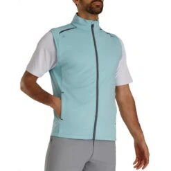 FootJoy ThermoSeries Fleece Back Vest -Elite Golf Shop footjoy thermoseries fleece back vest seaglass itempicture