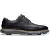 FootJoy Traditions Wing Tip Golf Shoes Black/Blue/Grey 1 FootJoy Traditions Wing Tip Golf Shoes Black/Blue/Grey -Elite Golf Shop footjoy traditions wing tip golf shoes black blue grey profile itempicture