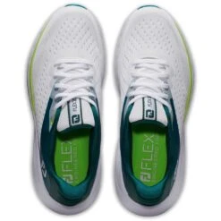 FootJoy Women's Flex XP Golf Shoes White/Teal 15 FootJoy Women's Flex XP Golf Shoes White/Teal -Elite Golf Shop footjoy women s flex xp golf shoes white teal 95423 top itempicture