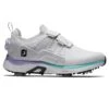 FootJoy Women's HyperFlex BOA Golf Shoes White/Purple 2 FootJoy Women's HyperFlex BOA Golf Shoes White/Purple -Elite Golf Shop footjoy womens hyperflex boa golf shoes white purple 98170 right itempicture