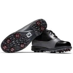 FootJoy Women's Premiere Series Golf Shoes Cap Toe Charcoal/Black -Elite Golf Shop footjoy womens premiere series golf shoes charcoal black cap combo toe itempicture