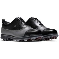FootJoy Women's Premiere Series Golf Shoes Cap Toe Charcoal/Black -Elite Golf Shop footjoy womens premiere series golf shoes charcoal black cap toe pair itempicture