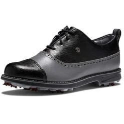 FootJoy Women's Premiere Series Golf Shoes Cap Toe Charcoal/Black -Elite Golf Shop footjoy womens premiere series golf shoes charcoal black cap toe toe itempicture
