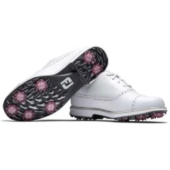 FootJoy Women's Premiere Series Cap Toe Golf Shoes White -Elite Golf Shop footjoy womens premiere series golf shoes white cap toe combo itempicture