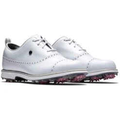 FootJoy Women's Premiere Series Cap Toe Golf Shoes White -Elite Golf Shop footjoy womens premiere series golf shoes white cap toe pair itempicture
