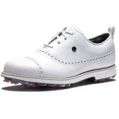 FootJoy Women's Premiere Series Cap Toe Golf Shoes White -Elite Golf Shop footjoy womens premiere series golf shoes white cap toe toe itempicture