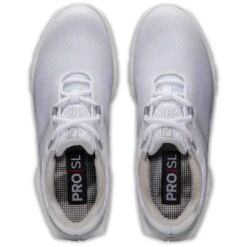 FootJoy Women's Pro SL Sport Golf Shoes White/White -Elite Golf Shop footjoy womens pro sl sport golf shoes white white 98144 top itempicture