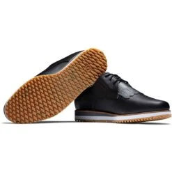 FootJoy Women's Sport Retro Golf Shoes Black/Black -Elite Golf Shop footjoy womens sport retro golf shoes black beauty itempicture