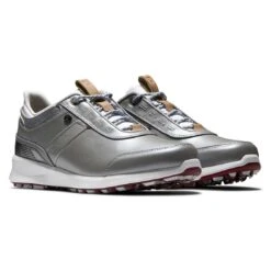 FootJoy Women's Stratos Golf Shoes Grey -Elite Golf Shop footjoy womens stratos golf shoes grey pair itempicture