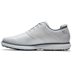 FootJoy Women's Traditions SL Golf Shoes White -Elite Golf Shop footjoy womens traditions sl golf shoes white 97898 side itempicture