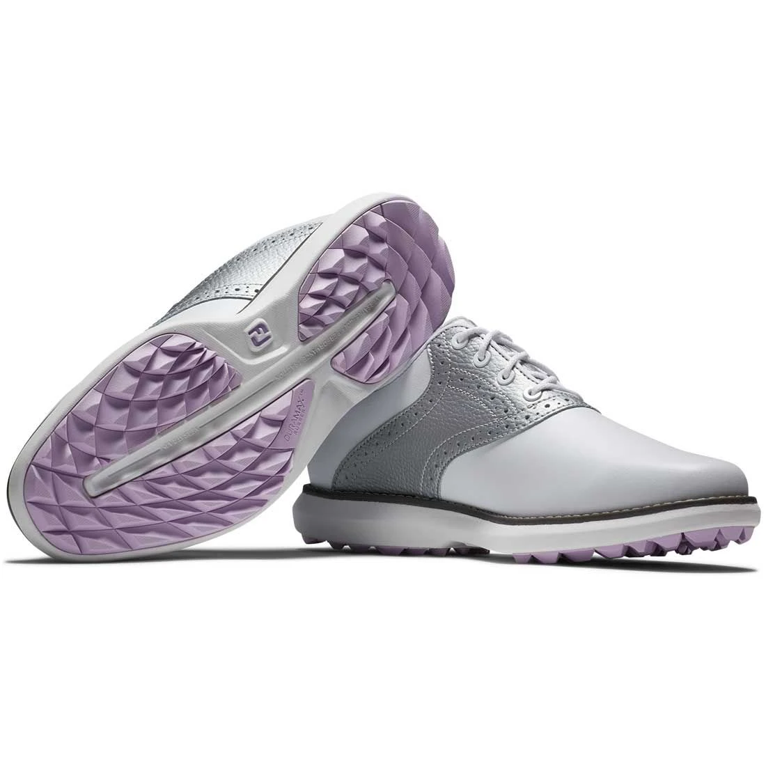 FootJoy Women's Traditions SL Golf Shoes White/Silver 6 FootJoy Women's Traditions SL Golf Shoes White/Silver - Image 4