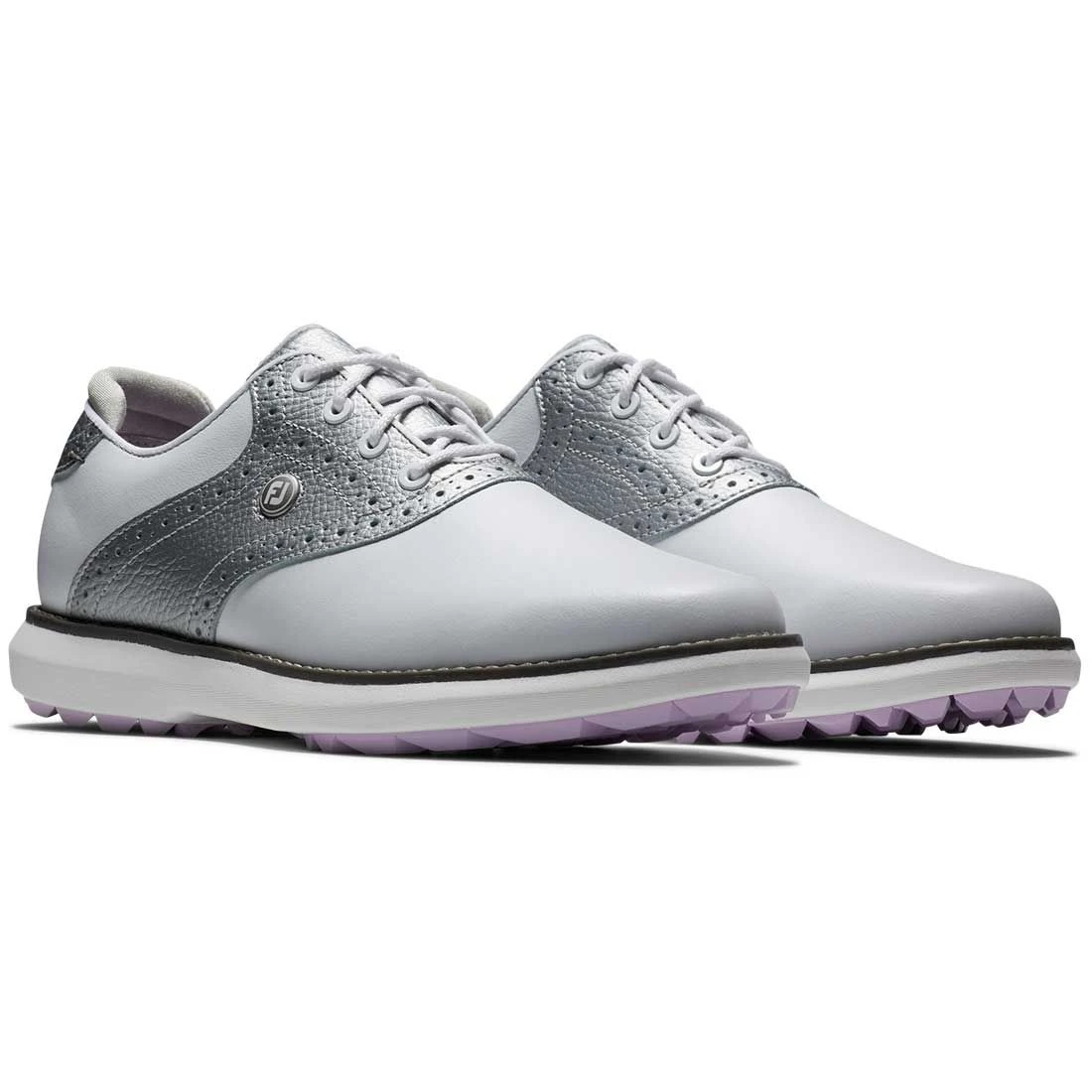 FootJoy Women's Traditions SL Golf Shoes White/Silver 7 FootJoy Women's Traditions SL Golf Shoes White/Silver - Image 5