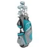 Tour Edge Women's Lady Edge Complete Set W/ Stand Bag -Elite Golf Shop golf package sets tour edge womens lady edge complete package set turquoise stand bag itempicture