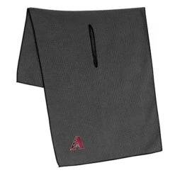 Team Effort MLB 19 X 41 Grey Microfiber Towel -Elite Golf Shop mcarthur sports mlb grey microfiber towel arizona diamondbacks