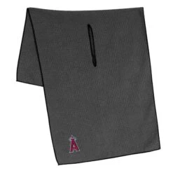 Team Effort MLB 19 X 41 Grey Microfiber Towel -Elite Golf Shop mcarthur sports mlb grey microfiber towel los angeles angels