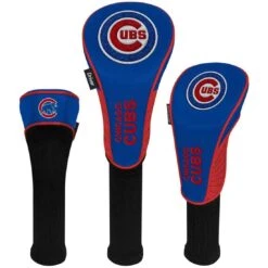 Team Effort MLB Set Of 3 Headcovers -Elite Golf Shop mcarthur sports mlb set of 3 headcovers chicago cubs