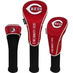Team Effort MLB Set Of 3 Headcovers -Elite Golf Shop mcarthur sports mlb set of 3 headcovers cincinnati reds