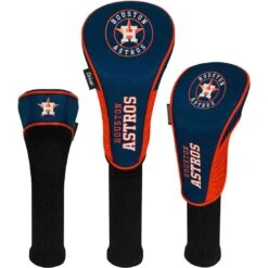 Team Effort MLB Set Of 3 Headcovers -Elite Golf Shop mcarthur sports mlb set of 3 headcovers houston astros