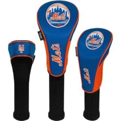Team Effort MLB Set Of 3 Headcovers -Elite Golf Shop mcarthur sports mlb set of 3 headcovers new york mets