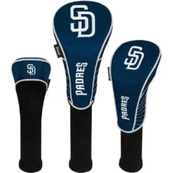 Team Effort MLB Set Of 3 Headcovers -Elite Golf Shop mcarthur sports mlb set of 3 headcovers san diego padres