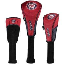 Team Effort MLB Set Of 3 Headcovers -Elite Golf Shop mcarthur sports mlb set of 3 headcovers washington nationals