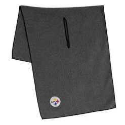 Team Effort NFL 19 X 41 Grey Microfiber Towel -Elite Golf Shop mcarthur sports nfl grey microfiber towel pittsburgh steelers