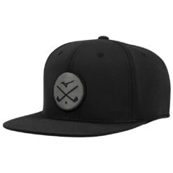 Mizuno Crossed Clubs Snapback Hat -Elite Golf Shop mizuno crossed clubs snapback hat black itempicture