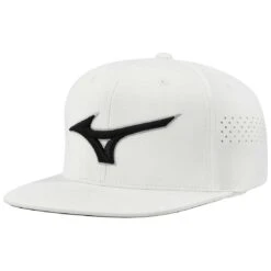 Mizuno Tour Flat Snapback Hat 10 Mizuno Tour Flat Snapback Hat -Elite Golf Shop mizuno tour flat bill snapback hat white black itempicture