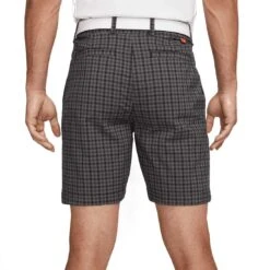 Nike Dri-FIT Chino Plaid Shorts -Elite Golf Shop nike dri fit chino plaid shorts black back itempicture