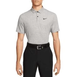 Nike Dri-FIT Tour Heather Polo -Elite Golf Shop nike dri fit tour heather polo black itempicture