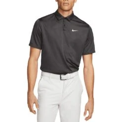 Nike Dri-FIT Tour Jacquard Polo -Elite Golf Shop nike dri fit tour jacquard polo anthracite itempicture