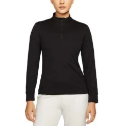 Nike Women's Dri-FIT UV Victory Half Zip -Elite Golf Shop nike women s dri fit uv victory half zip black itempicture