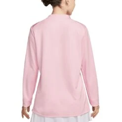 Nike Women's Dri-FIT UV Advantage Half-Zip Pullover 10 Nike Women's Dri-FIT UV Advantage Half-Zip Pullover -Elite Golf Shop nike womens dri fit club half zip uv pullover medium soft pink back itempicture