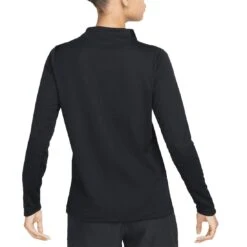 Nike Women's Dri-FIT UV Advantage Mock-Neck Top -Elite Golf Shop nike womens dri fit uv advantage mock neck top black back itempicture
