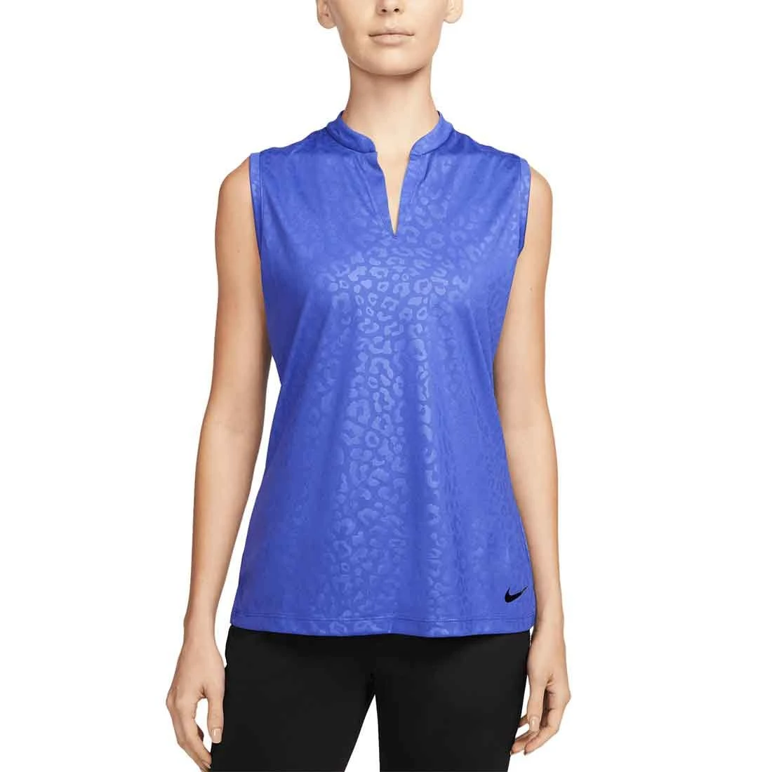 Nike Women's Dri-FIT Victory Embossed Sleeveless Polo 4 Nike Women's Dri-FIT Victory Embossed Sleeveless Polo - Image 2