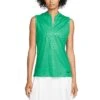 Nike Women's Dri-FIT Victory Embossed Sleeveless Polo -Elite Golf Shop nike womens dri fit victory embossed sleeveless polo neptune green itempicture