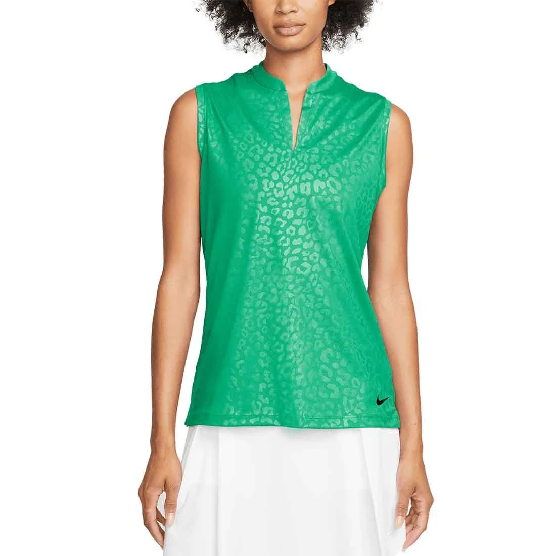 Nike Women's Dri-FIT Victory Embossed Sleeveless Polo 3 Nike Women's Dri-FIT Victory Embossed Sleeveless Polo