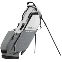 Ping Hoofer Lite Stand Bag -Elite Golf Shop ping 2023 hoofer lite stand bag heather grey platinum black itempicture