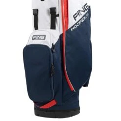 Ping Hoofer Lite Stand Bag -Elite Golf Shop ping 2023 hoofer lite stand bag navy platinum red detail2 itempicture