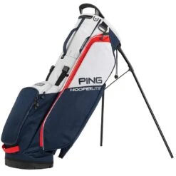 Ping Hoofer Lite Stand Bag -Elite Golf Shop ping 2023 hoofer lite stand bag navy platinum red itempicture
