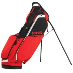 Ping Hoofer Lite Stand Bag -Elite Golf Shop ping 2023 hoofer lite stand bag red black white itempicture