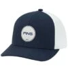 Ping Stars And Stripes Trucker Snapback -Elite Golf Shop ping 2023 stars and stripes trucker snapback hat front itempicture