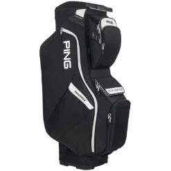 Ping Traverse Cart Bag -Elite Golf Shop ping 2023 traverse cart bag black white itempicture