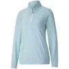 Puma Women's Cloudspun Quarter Zip Pullover -Elite Golf Shop puma 2021 womens cloudspun quarter zip pullover placid blue itempicture