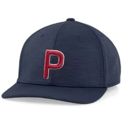 Puma P 110 Snapback Hat -Elite Golf Shop puma 2022 p snapback hat navy blazer ski patrol itempicture