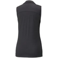 Puma Women's CLOUDSPUN Coast Sleeveless Polo 17 Puma Women's CLOUDSPUN Coast Sleeveless Polo -Elite Golf Shop puma 2022 womens cloudspun coast sleeveless polo black back itempicture