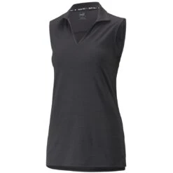 Puma Women's CLOUDSPUN Coast Sleeveless Polo 16 Puma Women's CLOUDSPUN Coast Sleeveless Polo -Elite Golf Shop puma 2022 womens cloudspun coast sleeveless polo black itempicture