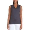 Puma Women's CLOUDSPUN Coast Sleeveless Polo -Elite Golf Shop puma 2022 womens cloudspun coast sleeveless polo navy blazer model itempicture